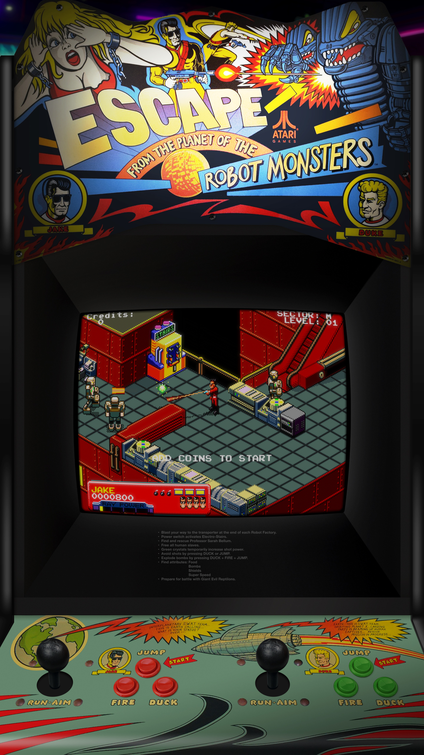 Escape from the Planet of the Robot Monsters