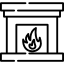 gas fireplace icon