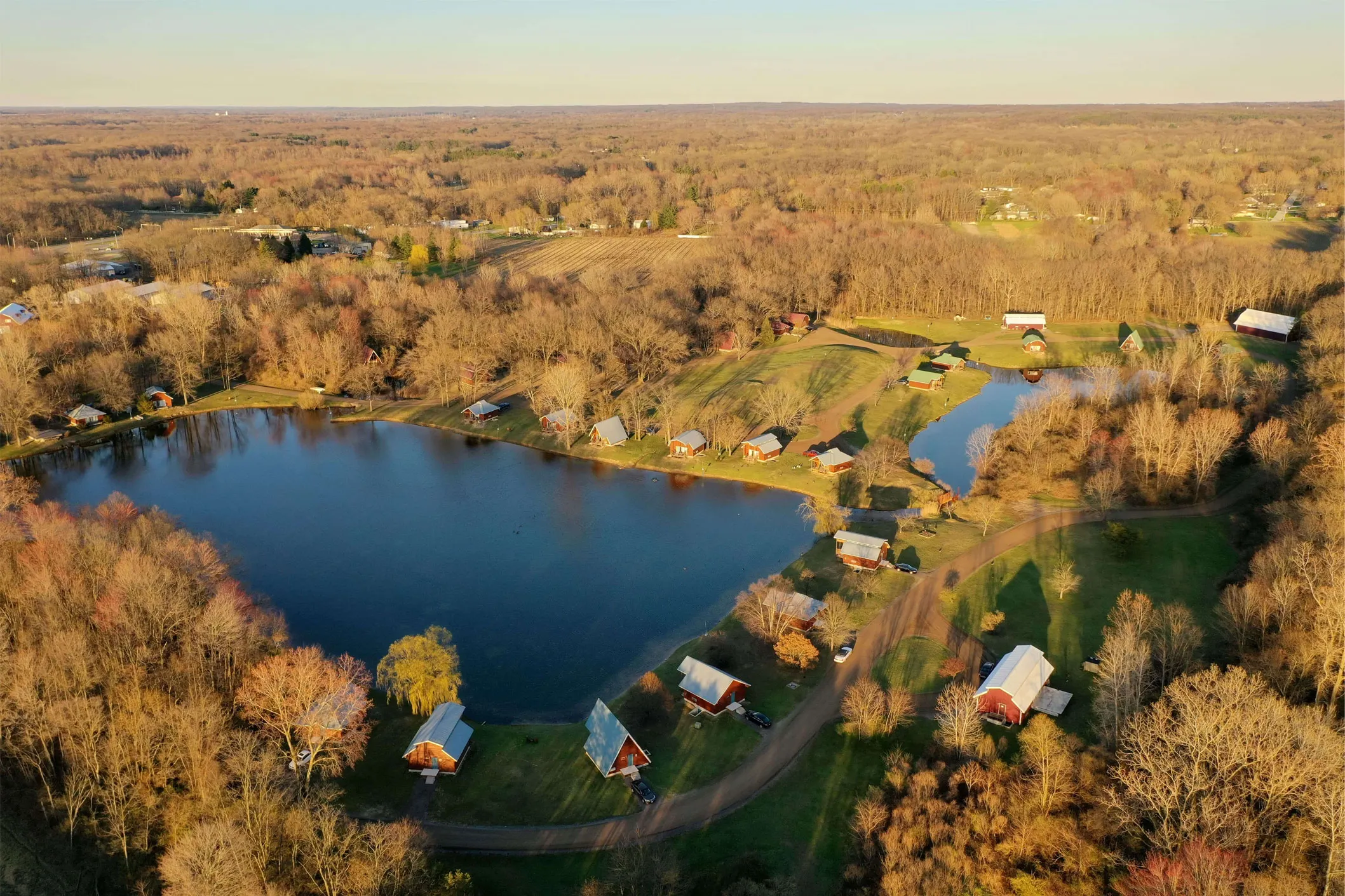 view of cabins at serenity springs resort