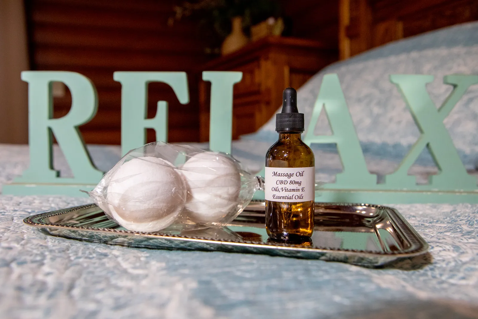 bath bombs massage oil serenity springs