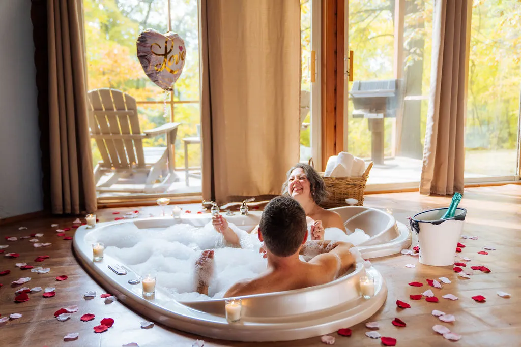 luxury sunken tubs for two serenity springs cabins