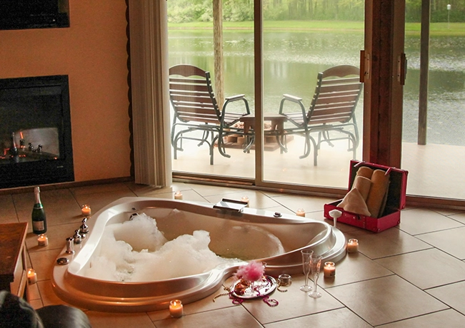 cabin interior safari theme