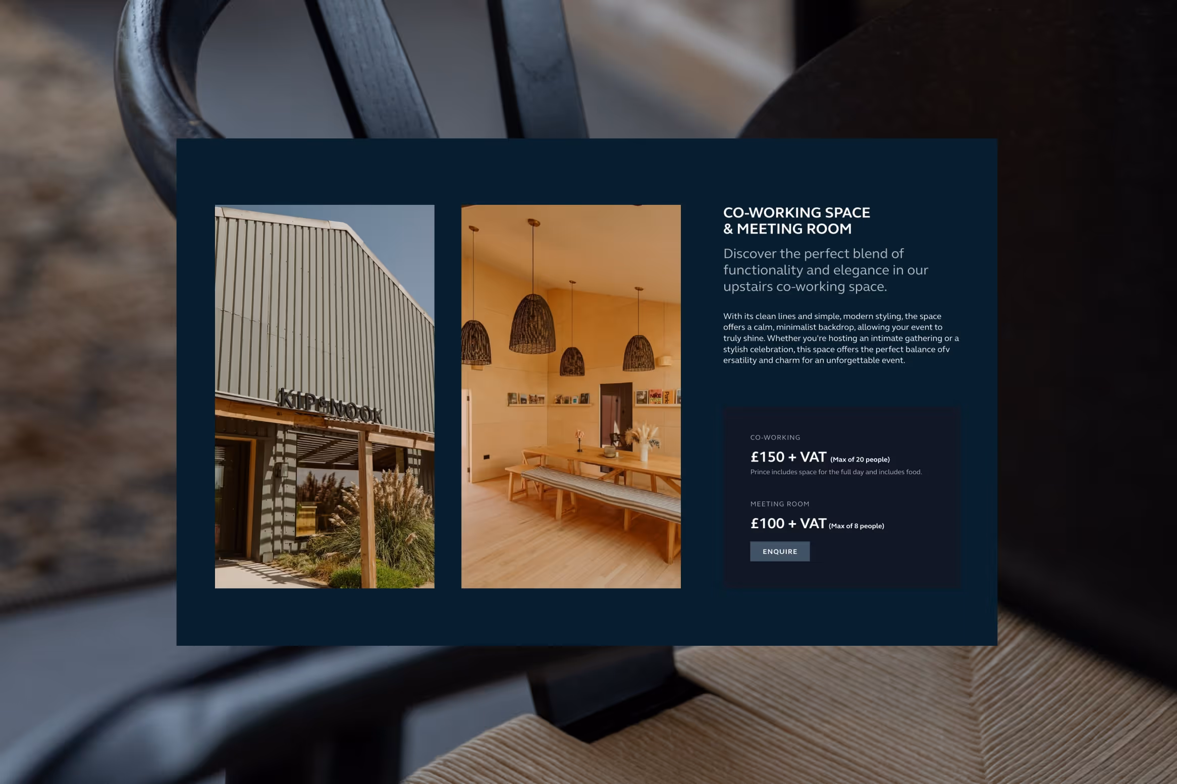 Kip & Nook layout design