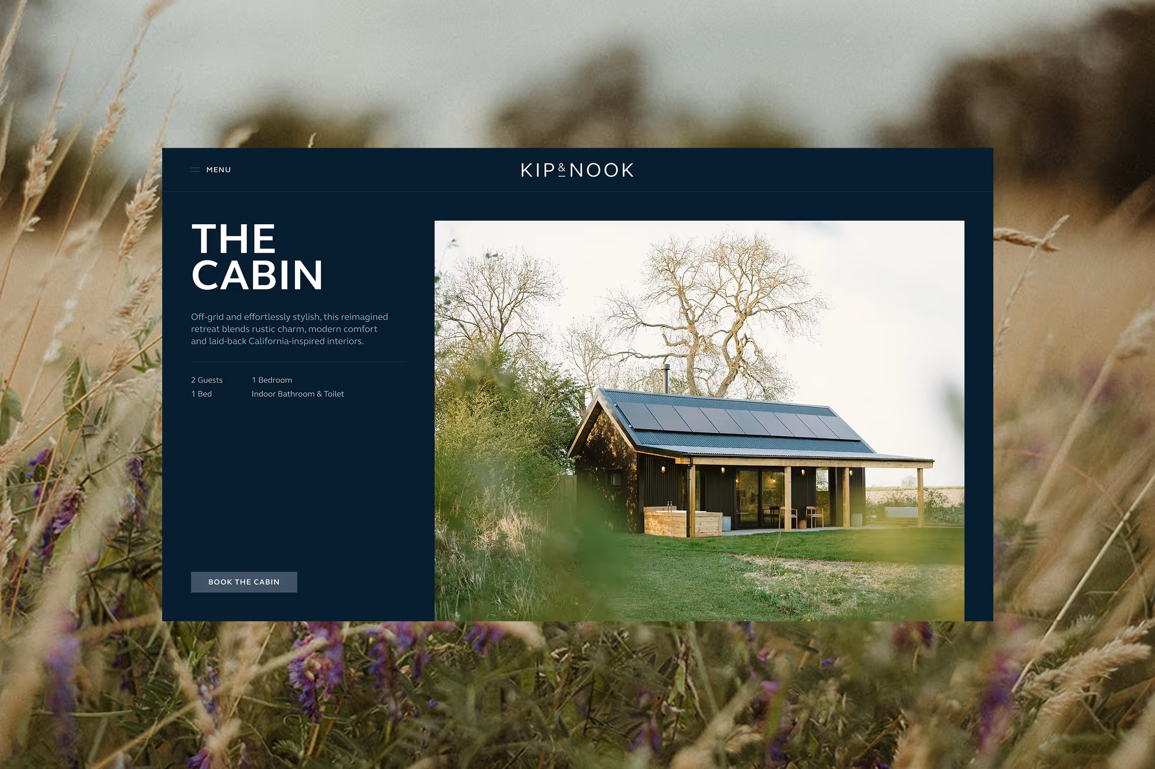 Kip & Nook accommodation page