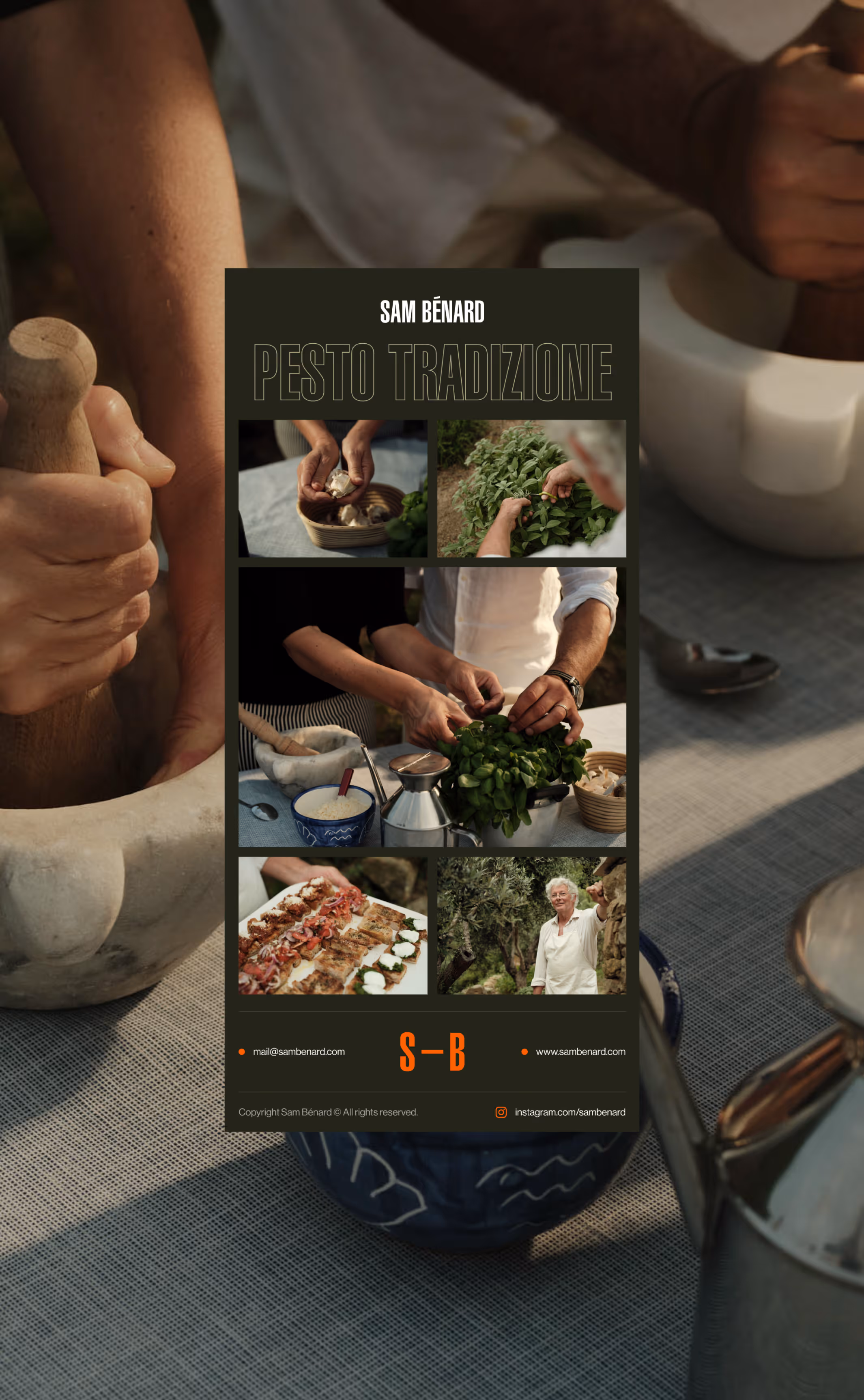 Sam Bénard Photography Email template