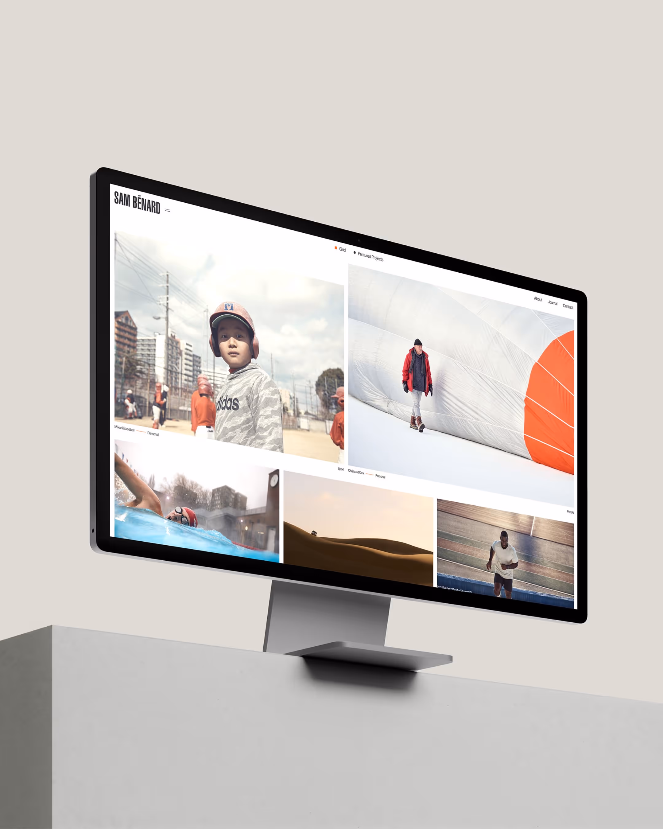 Sam Bénard Photography webflow portfolio website