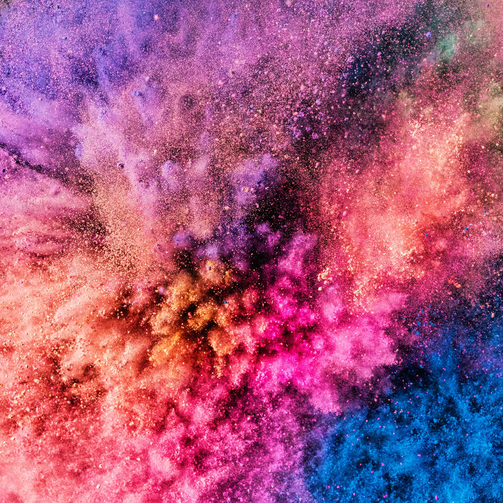 A picture of multiple colored sand mixed together