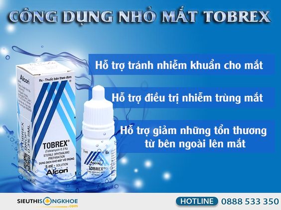 Nhỏ Mắt Tobrex [Chính Hãng] {45.000vnđ} - Nuôi Dưỡng Và Bảo Vệ Mắt