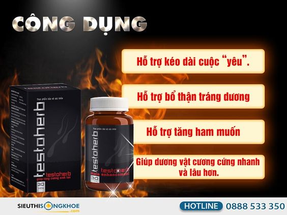 Testoherb [Chính Hãng] {790.000vnđ}- Khôi Phục Sinh Lực Cho Nam Giới