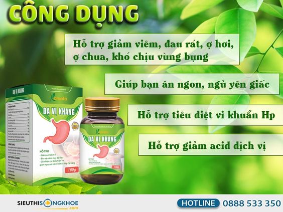 Dạ Vị Khang [Chính Hãng]{650.000vnđ}- Hỗ Trợ Trị Viêm Loét Dạ Dày