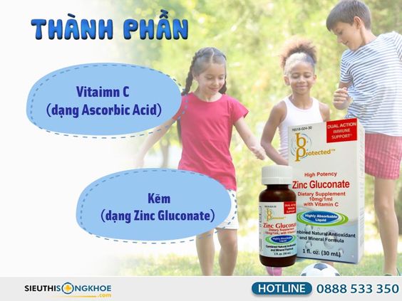 Zinc Gluconate [Chính Hãng]{250.000vnđ}- Bổ Sung Kẽm Cho Trẻ Nhỏ