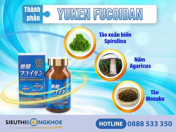 Yuken Fucoidan [Chính Hãng]{3.850.000vnđ}- Hỗ Trợ Điều Trị Ung Thư