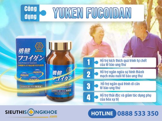 Yuken Fucoidan [Chính Hãng]{3.850.000vnđ}- Hỗ Trợ Điều Trị Ung Thư