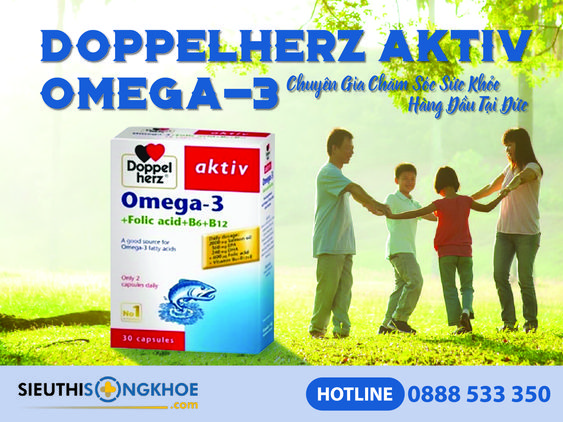 Doppelherz Aktiv Omega 3 [Chính Hãng]{245.000vnđ}- Giúp Khỏe Não Bộ
