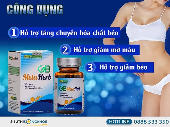 GB Metaherb [Chính Hãng] {790.000vnđ} - Giảm Béo An Toàn, Hiệu Quả