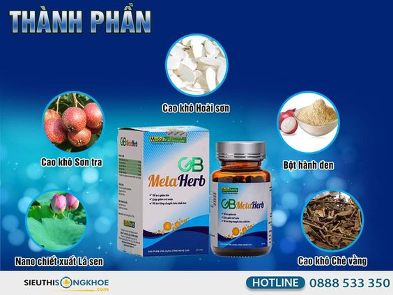 GB Metaherb [Chính Hãng] {790.000vnđ} - Giảm Béo An Toàn, Hiệu Quả