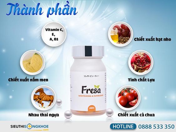 Fresa 2020 [Chính Hãng]{1.560.000 vnđ}-Cho Làn Da Trắng Sáng An Toàn