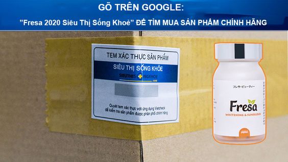 Fresa 2020 [Chính Hãng]{1.560.000 vnđ}-Cho Làn Da Trắng Sáng An Toàn
