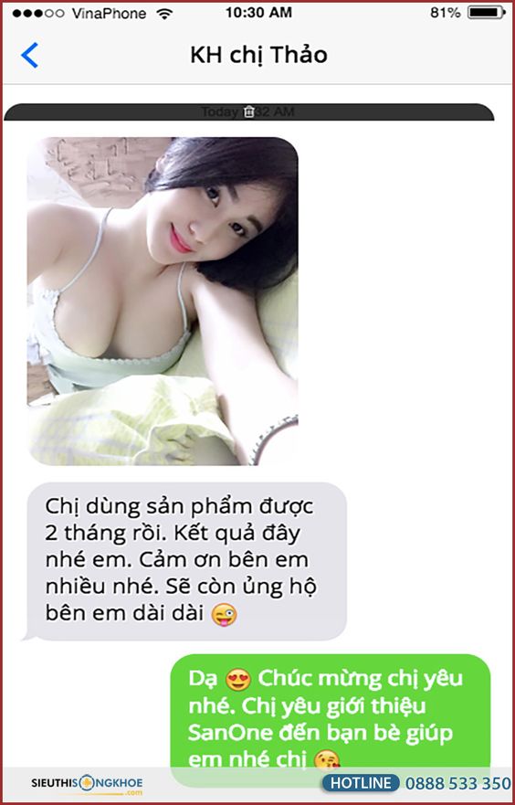 Sanone {890.000đ} - Viên Uống Hỗ Trợ Kích Thích Vòng Ngực Nở Nang