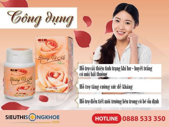 Hoàng Tố Nữ {110.000đ} - Viên Uống Hỗ Trợ Đẩy Lùi Khí Hư Nữ Giới