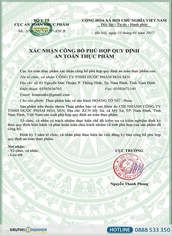 Hoàng Tố Nữ {110.000đ} - Viên Uống Hỗ Trợ Đẩy Lùi Khí Hư Nữ Giới