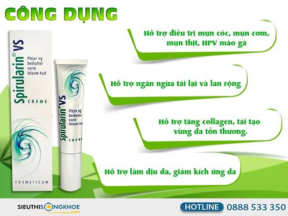 Spirularin VS Cream [Chính Hãng]{790.000vnđ}- Đánh Bay Mụn Cóc