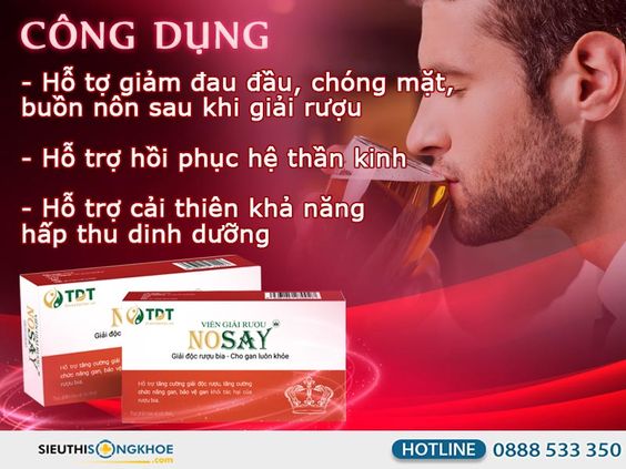 Viên Giải Rượu NoSay [Chính Hãng]{ 125.000VNĐ} - Giải Rượu Tức Thì