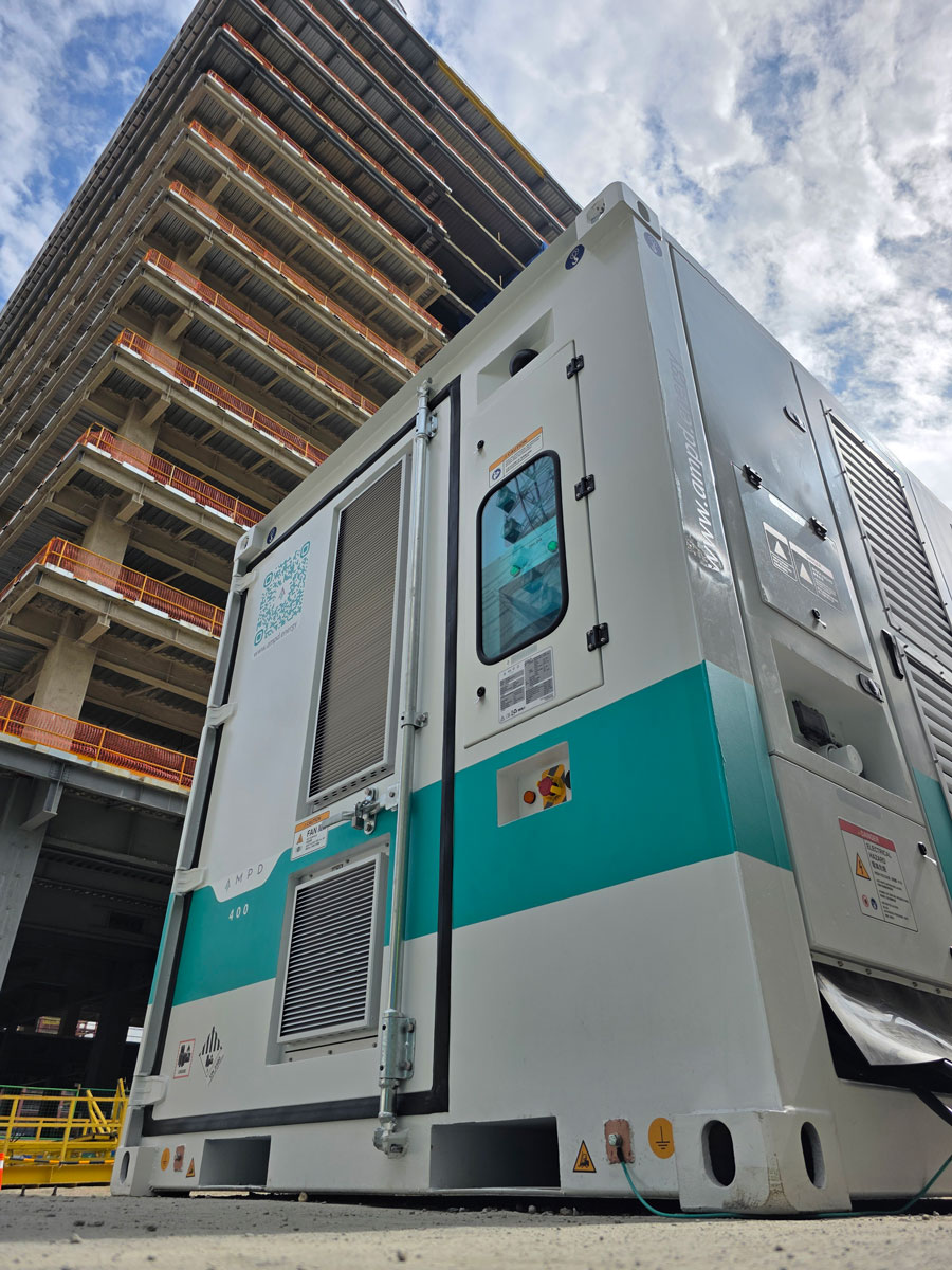 Ampd 400 on construction site