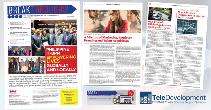 TDS Global Solutions (Formerly TeleDevelopment) Featured in Latest IBPAP Breakthroughs