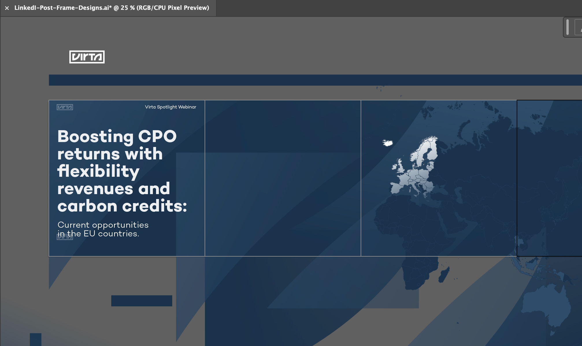 Kuvakaappaus Jukran suunnitteleman DOOH-mainoksen alusta. Kuvassa näkyy turkoosiksi värimääritelty räjähdys ja Ruisrockin warpattu logo.