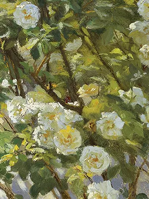 Kroyer Roser painting detail of the roses
