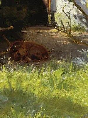 Kroyer Roser painting detail of the roses