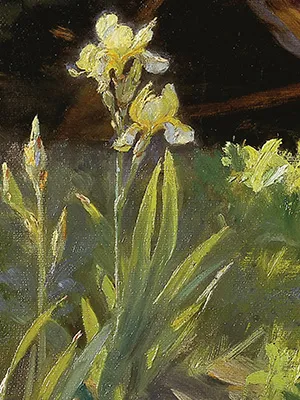 Kroyer Roser painting detail of the roses