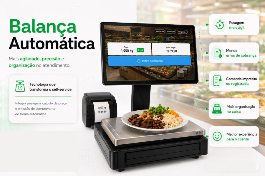 Balança automática para restaurante: menos filas, menos erros e mais controle