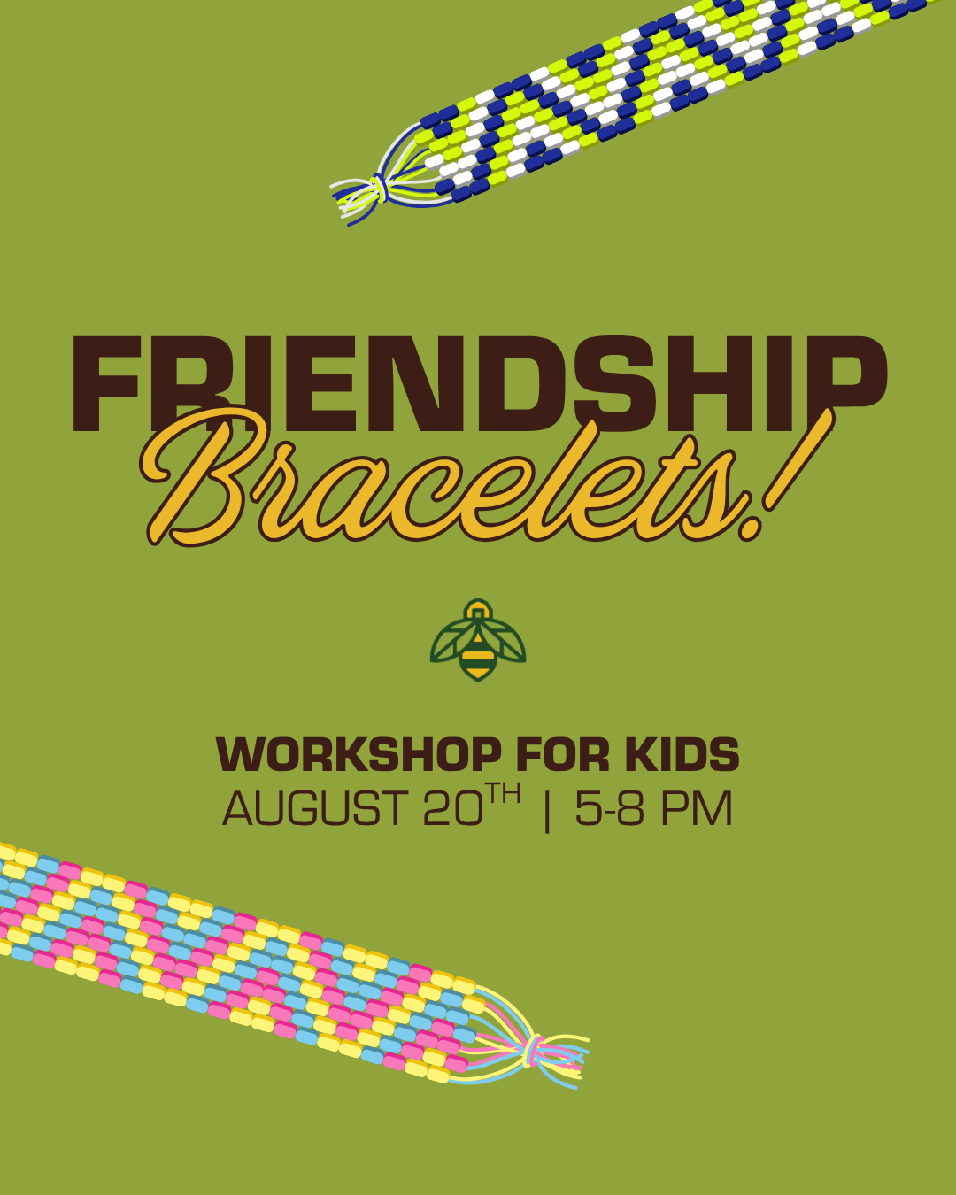Friendship Bracelets! Workshop for Kids