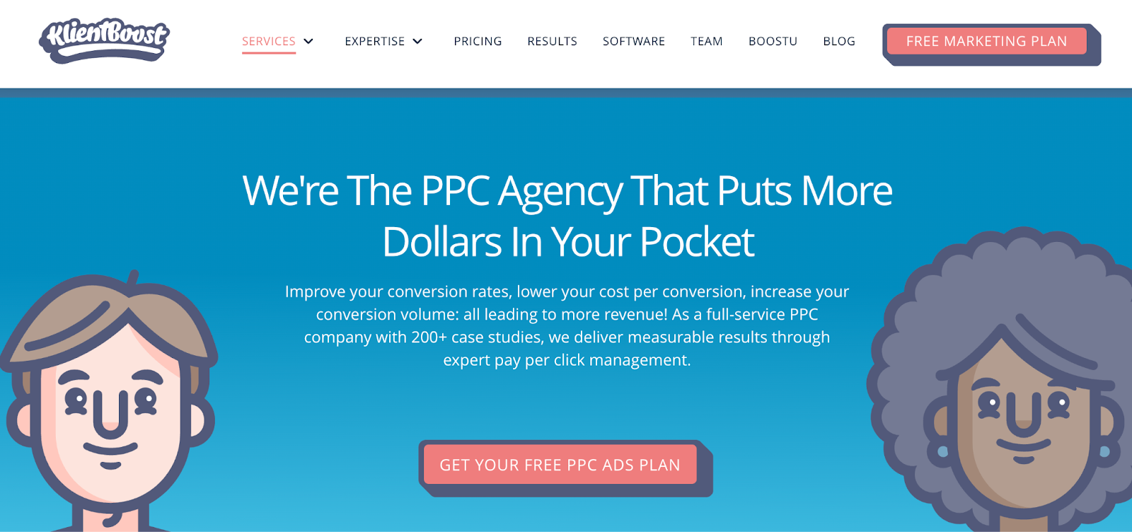 KlientBoost PPC agency page