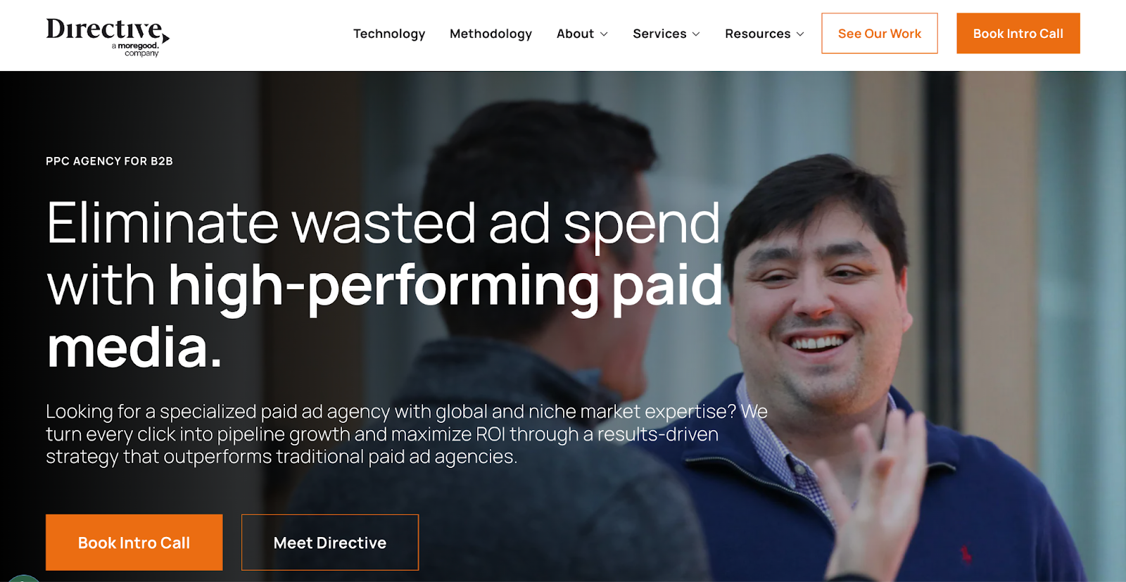 Directive paid media page