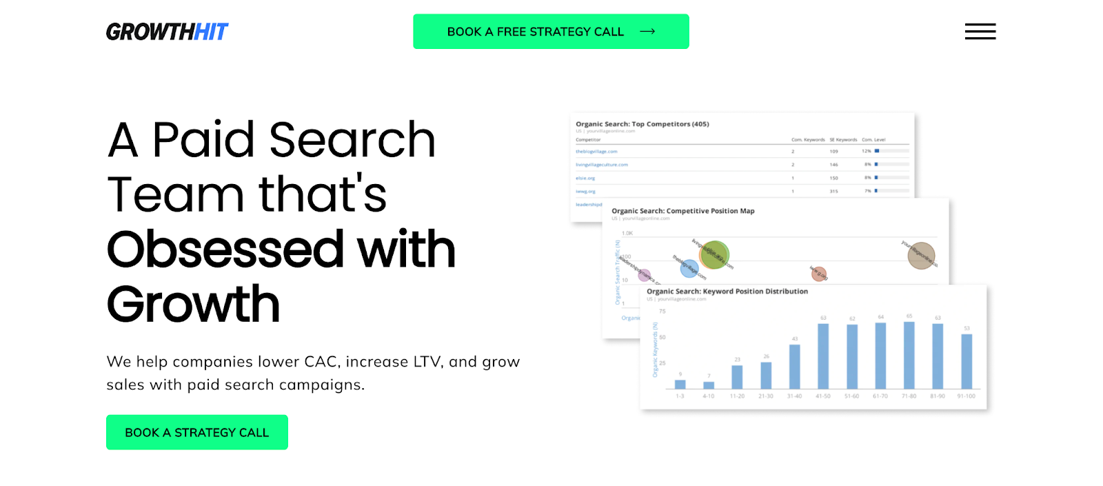GrowthHit Paid Search page