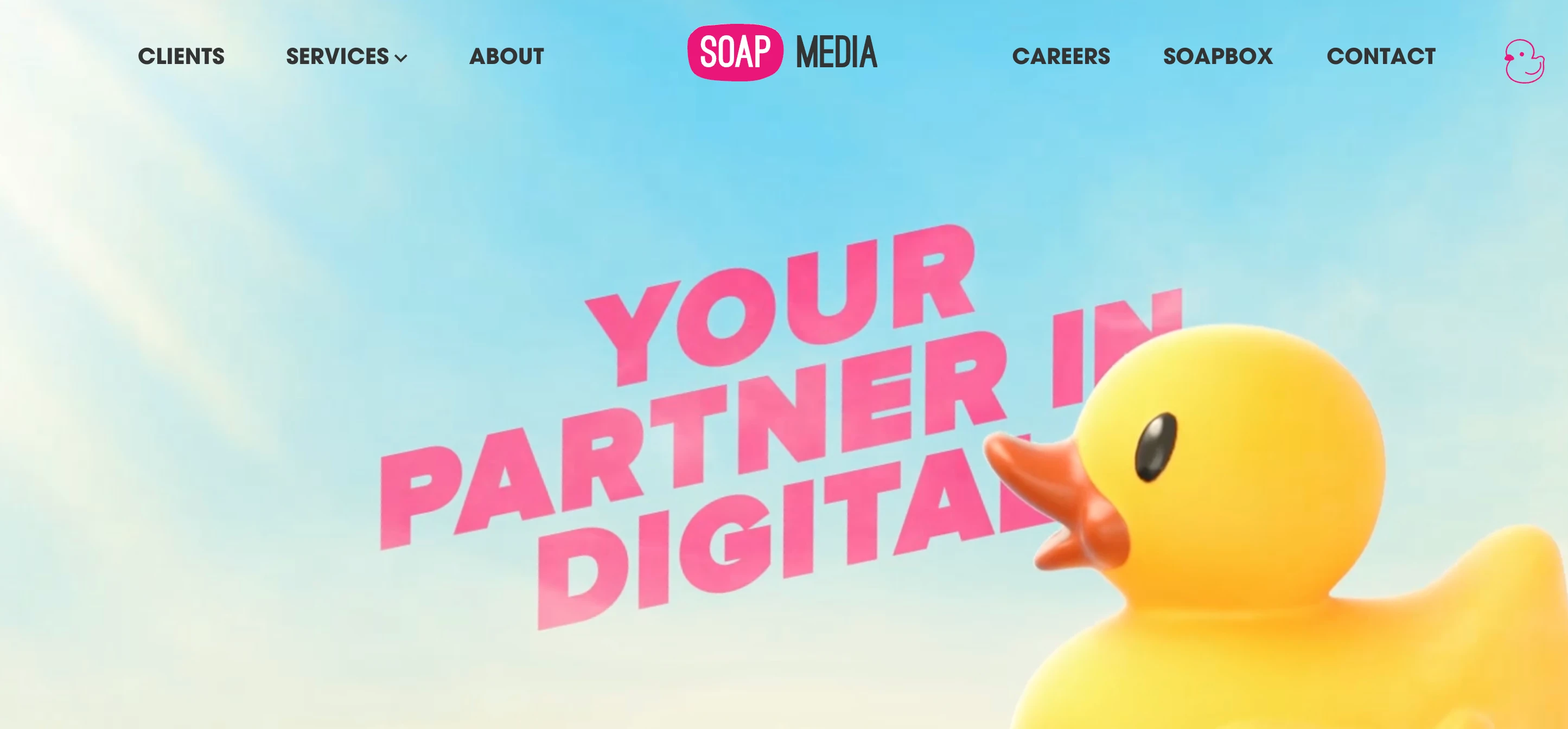 Screenshot of Soap Media platform