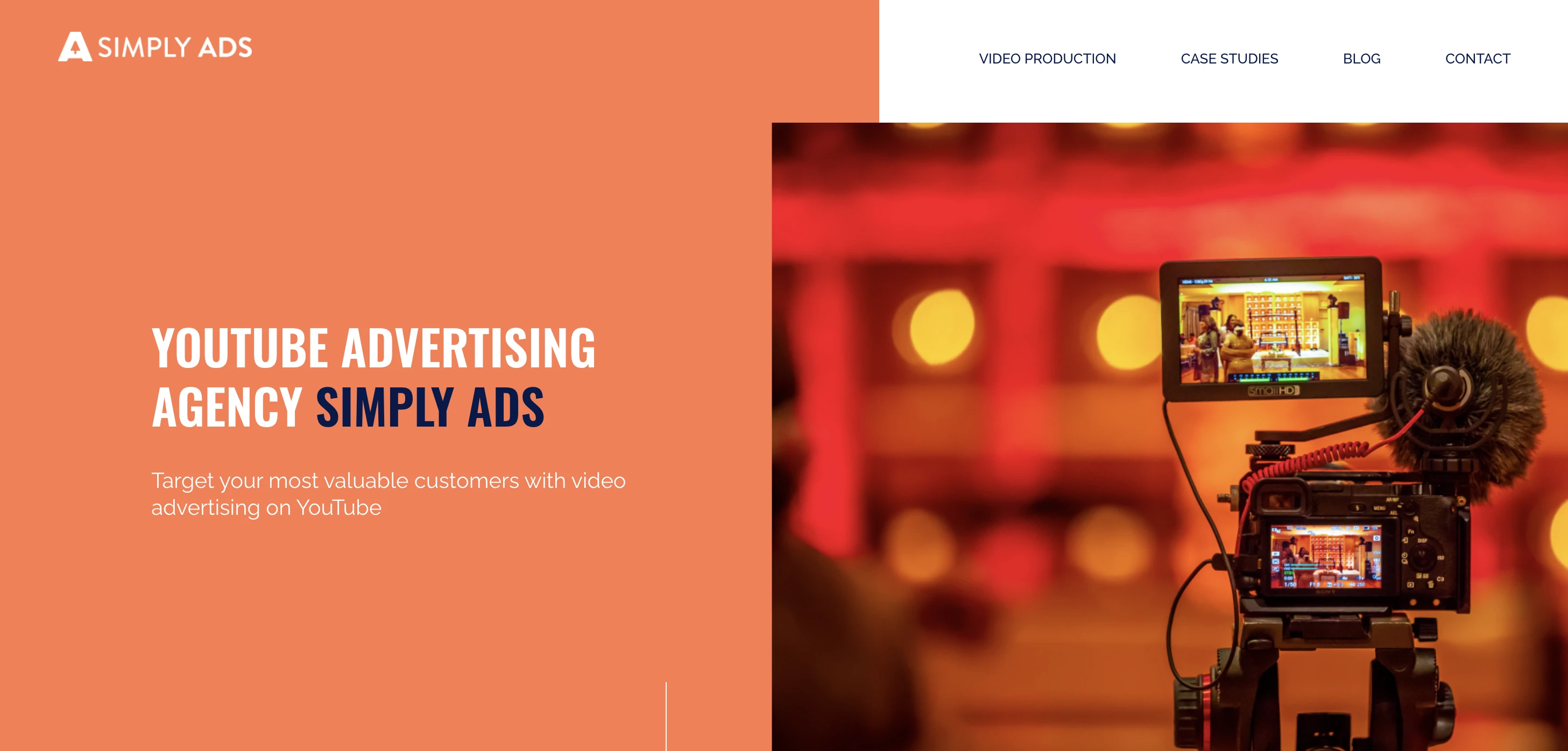 Screenshot of Simply Ads platform