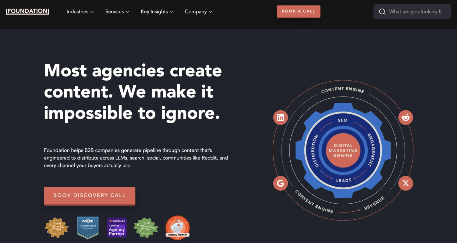 Screenshot of Foundation