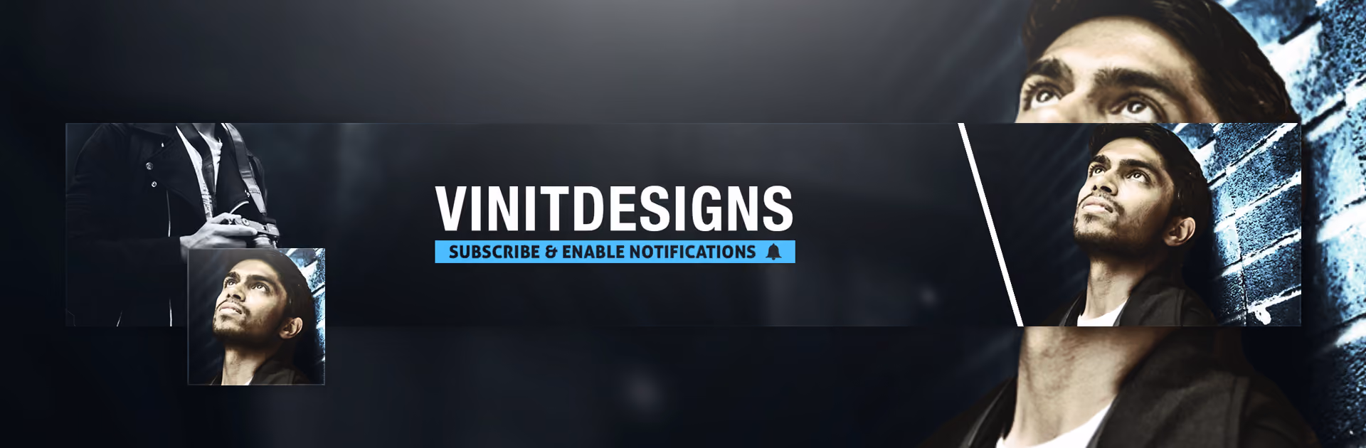 YouTube banner design for VinitDesigns
