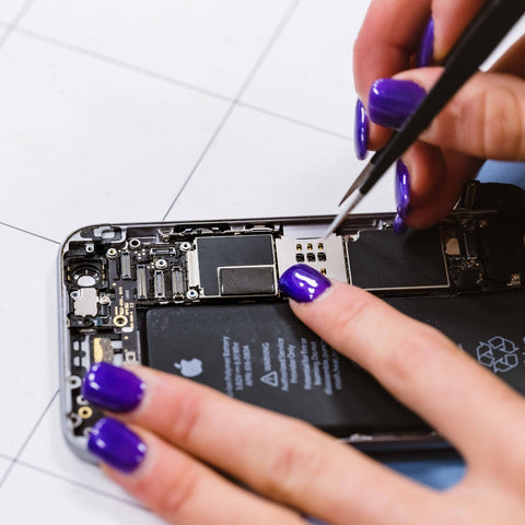 Phone being repaired