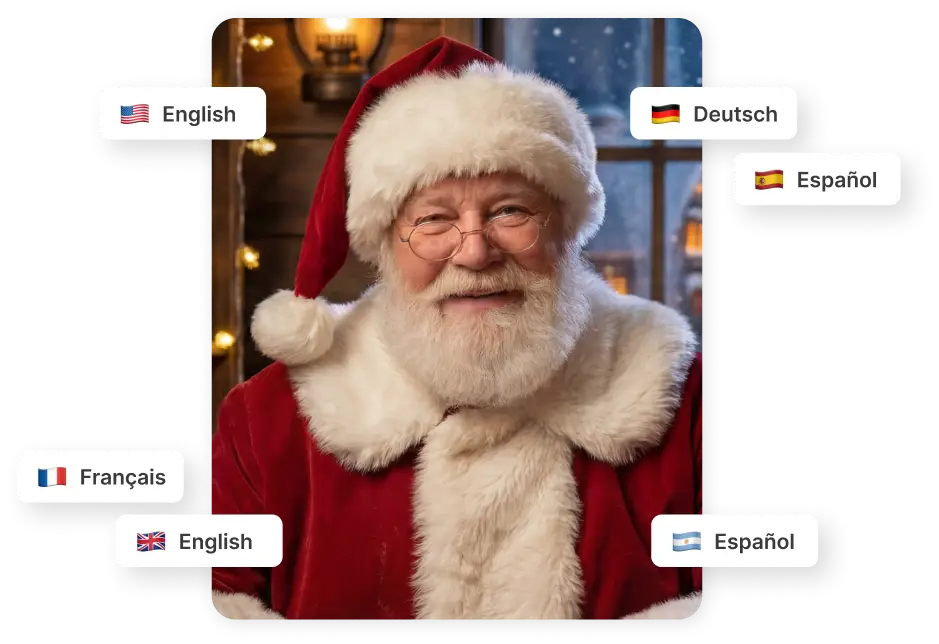 Santa that can speak any language