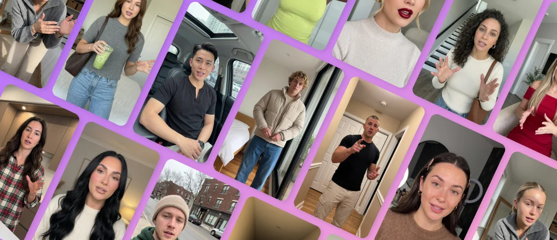 Diverse AI actors delivering realistic video content for UGC, ads, and social media across different environments