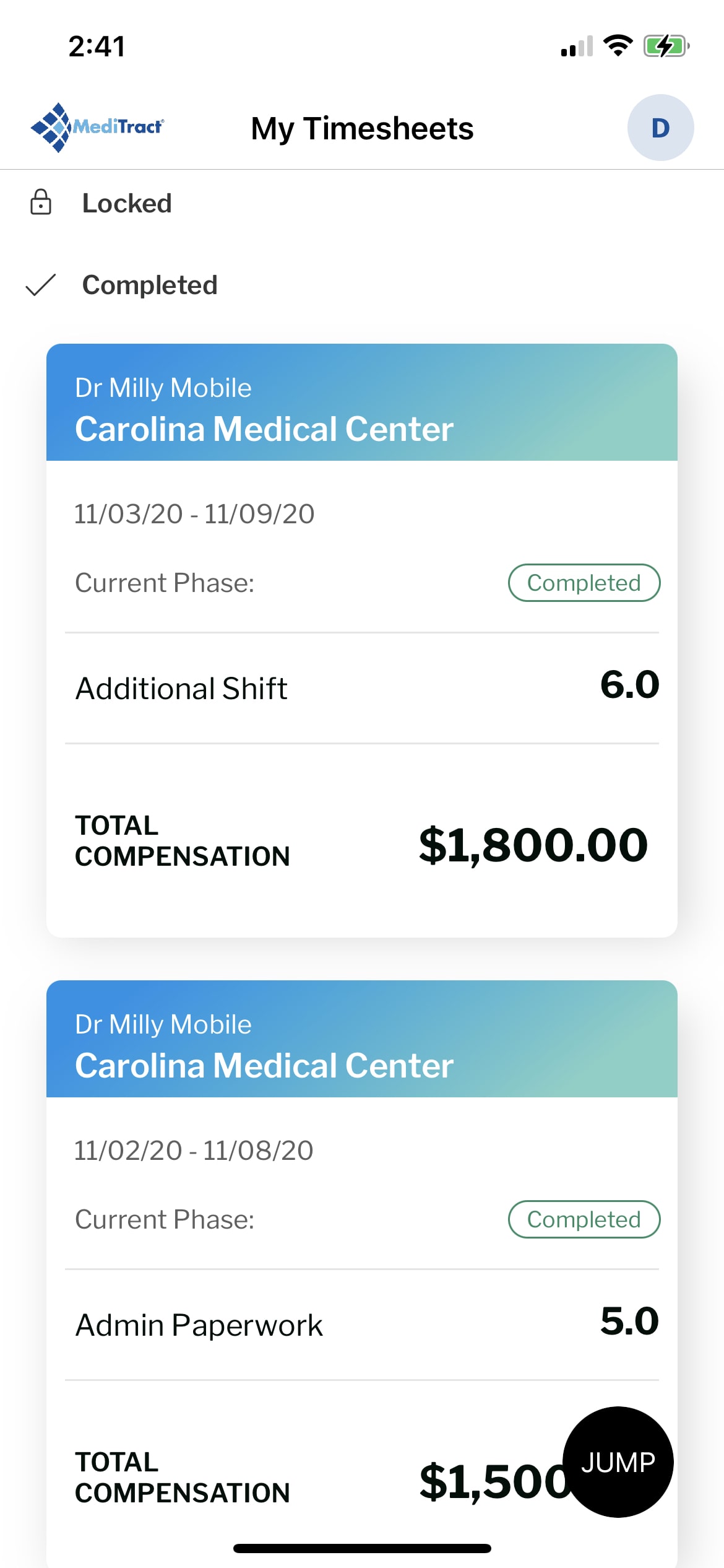 Time tracking timesheets