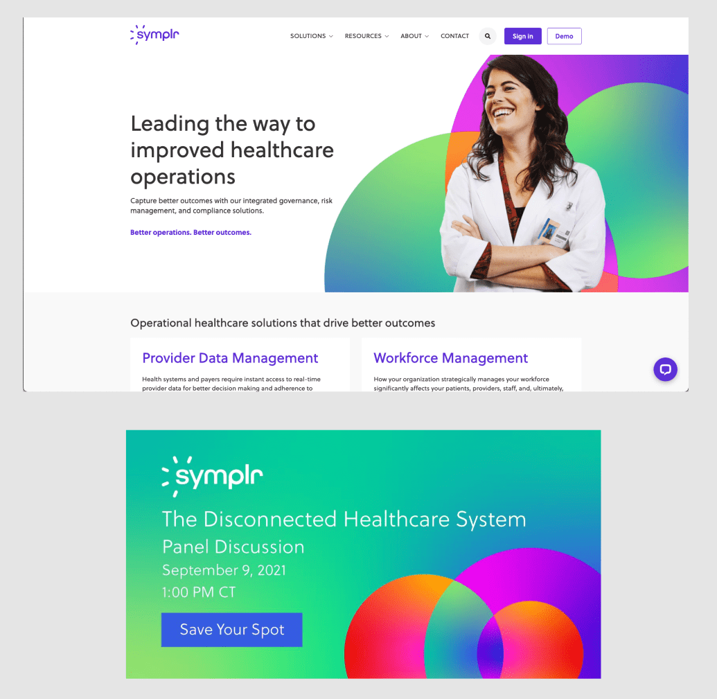 Examples of company new branding