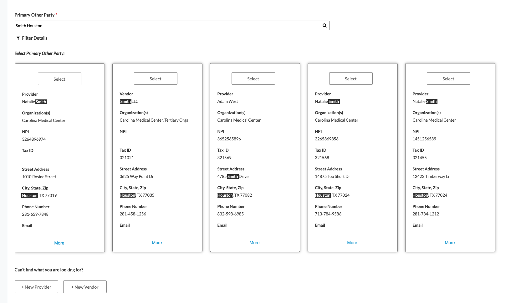 Flow diagram with interface screenshots
