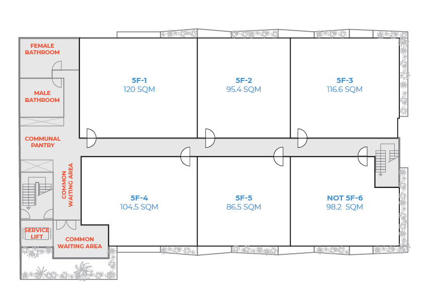 Rose Apple Square Siem Reap Offices Layout