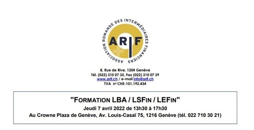 FinIA/FinSA/MLA continuous training